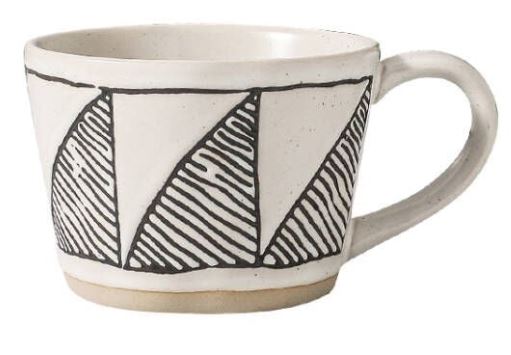 Stoneware Hand-Painted Mug