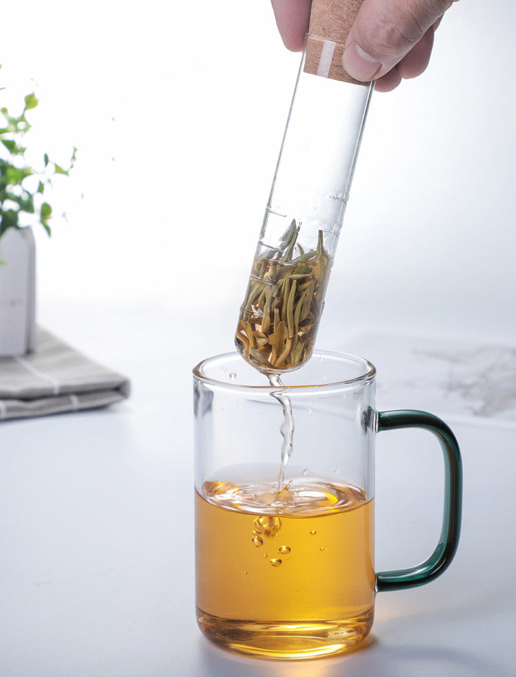 High Borosilicate Glass Test Tube Tea Infuser