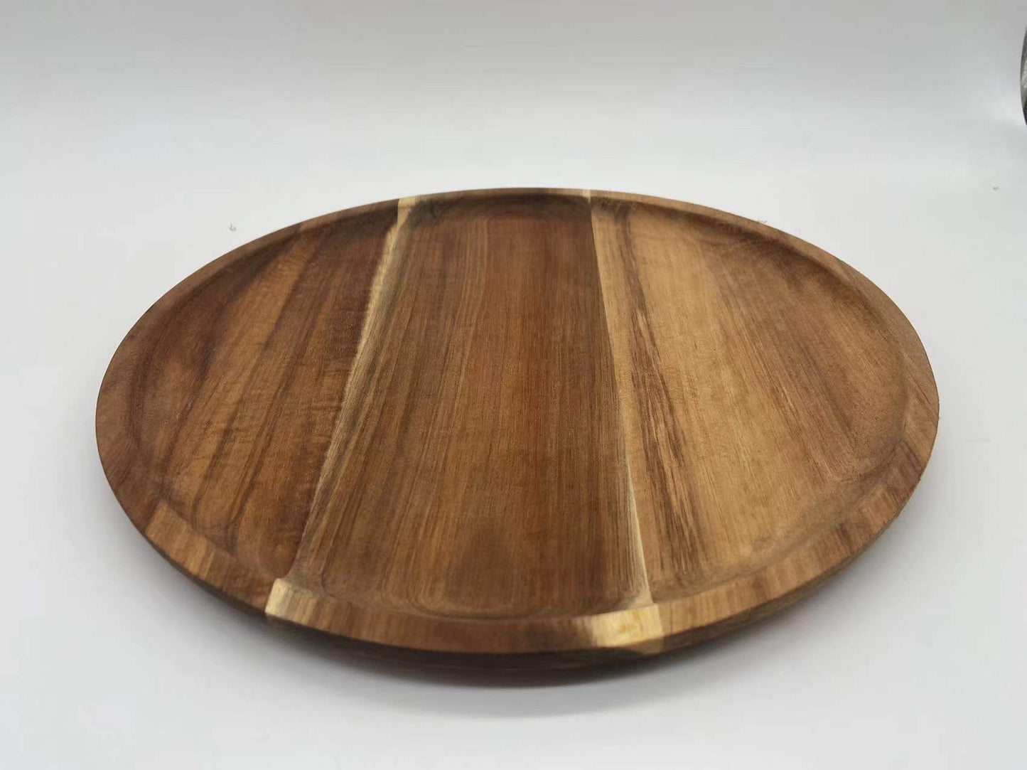 Acacia Wood Round Tea Tray