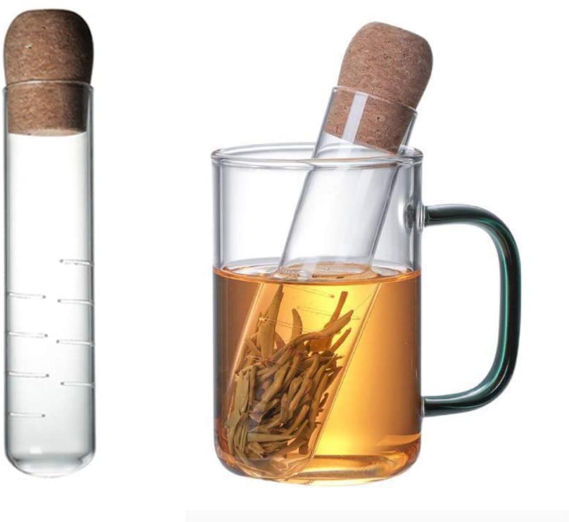 High Borosilicate Glass Test Tube Tea Infuser